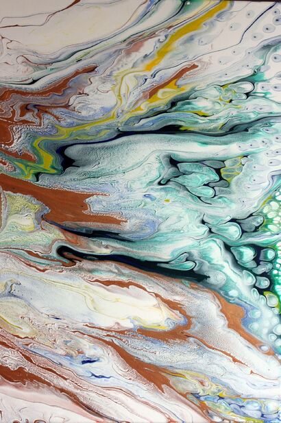 Stream of Consciousness : Snow Flower  - a Paint Artowrk by Diko